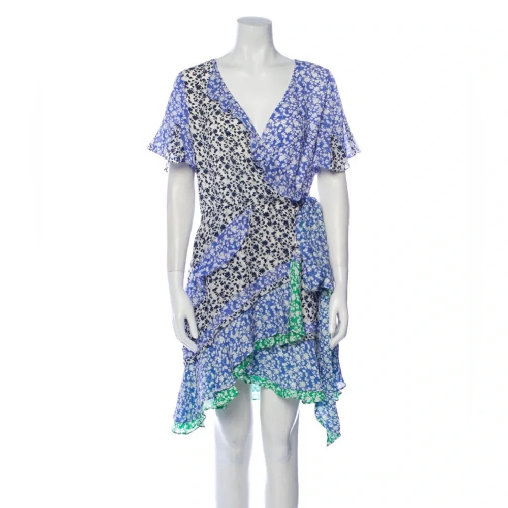 Tanya Taylor silk mini wrap dress, size 6 - Picture 1 of 7